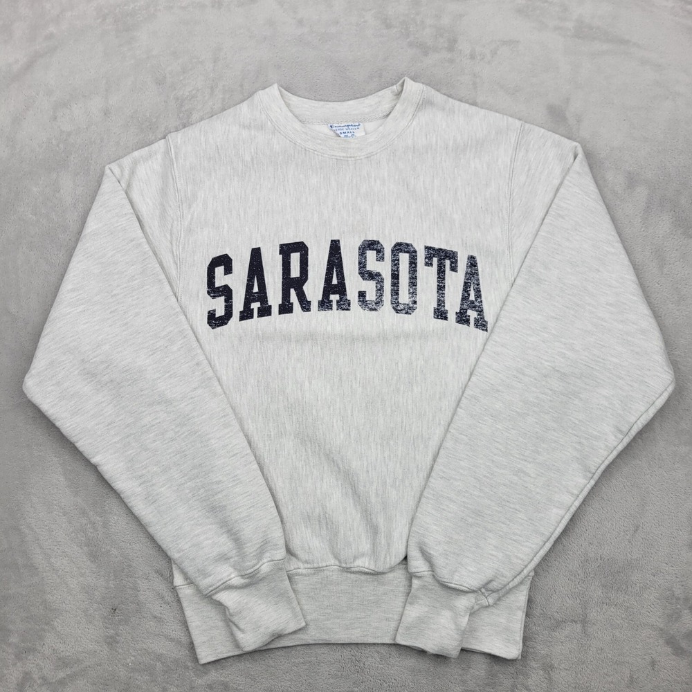Vintage Champion Reverse Weave Sweatshirt Men Extra Small Sarasota Florida Adult